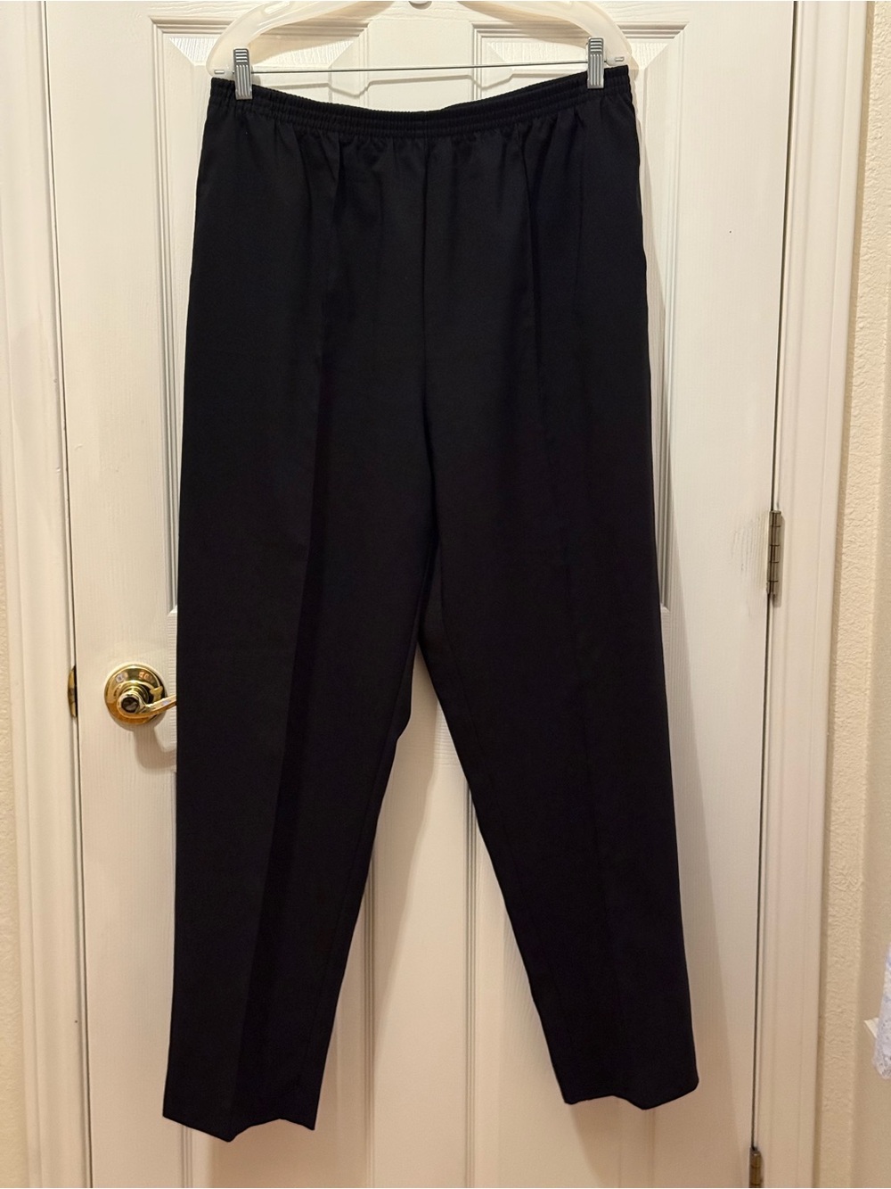 TOG Shop Classic Black Pull-On Trousers with Elastic Waist size 18